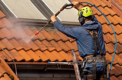 Démoussage et hydrofuge de toiture à Aucelon